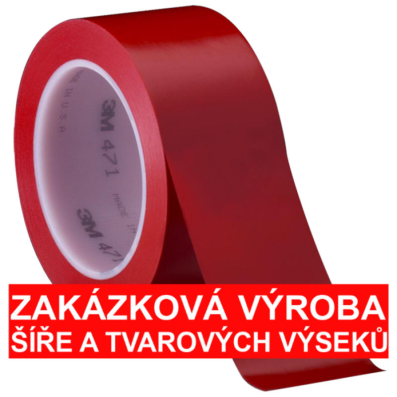 3M 471 PVC lepicí páska, červená | hanak-trade.cz